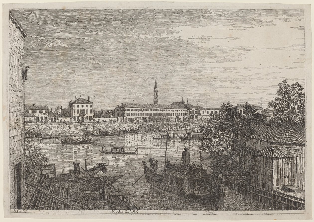 Ale Porte del Dolo, ok. 1930 r. 17351746. autorstwa Canaletto