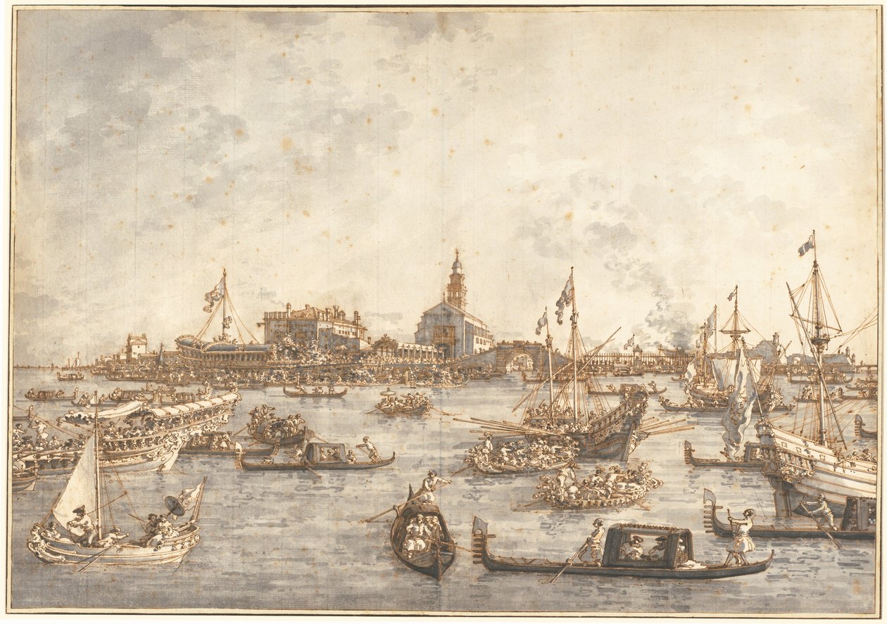 Święto Wniebowstąpienia w Wenecji, 17651766. autorstwa Canaletto