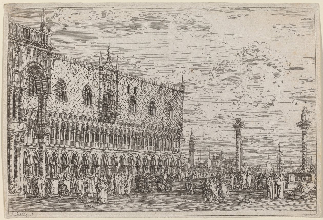 Molo zespołu. v. autorstwa Canaletto