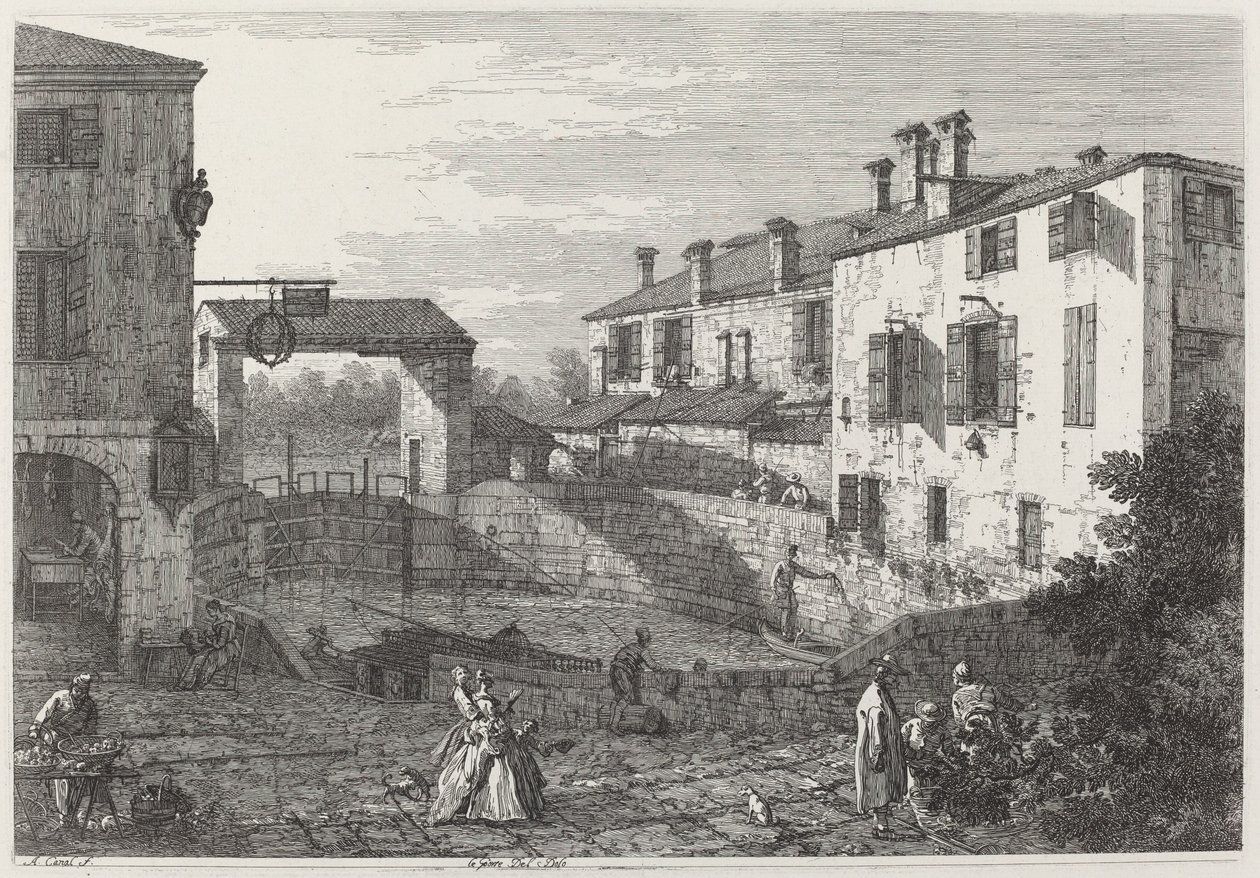 Drzwi Dolo autorstwa Canaletto