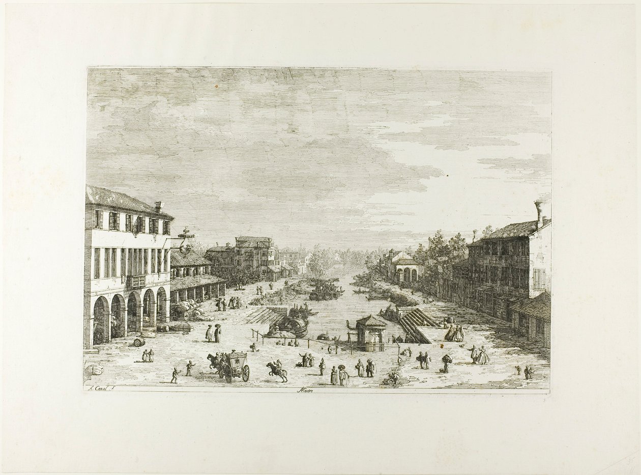 Mestre, z Vedute autorstwa Canaletto