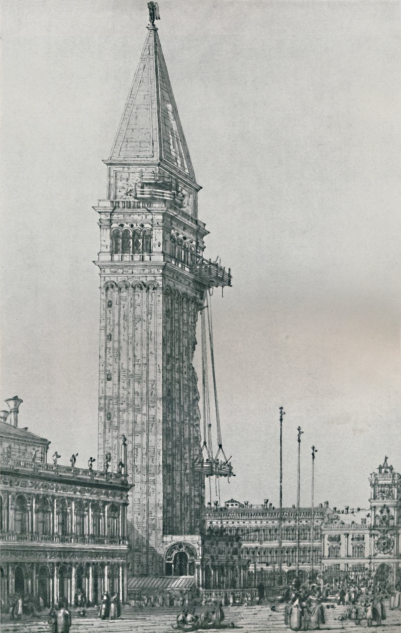 Naprawa dzwonnicy, 1746-1756, 1925. autorstwa Giovanni Antonio Canal