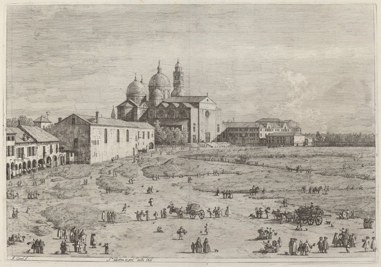 S. Giustina w pra della Vale, c. 17351746. autorstwa Canaletto