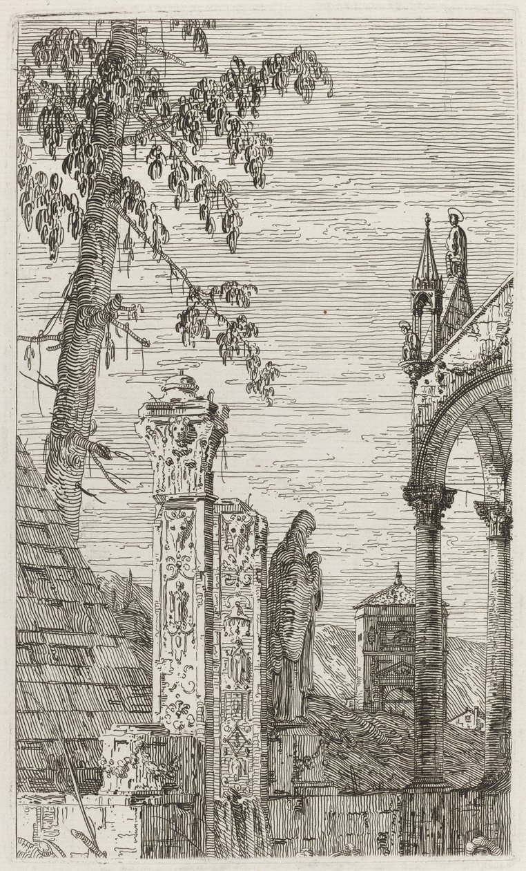 Grób Biskupa [w środku], ok. godz. 17351746. autorstwa Canaletto