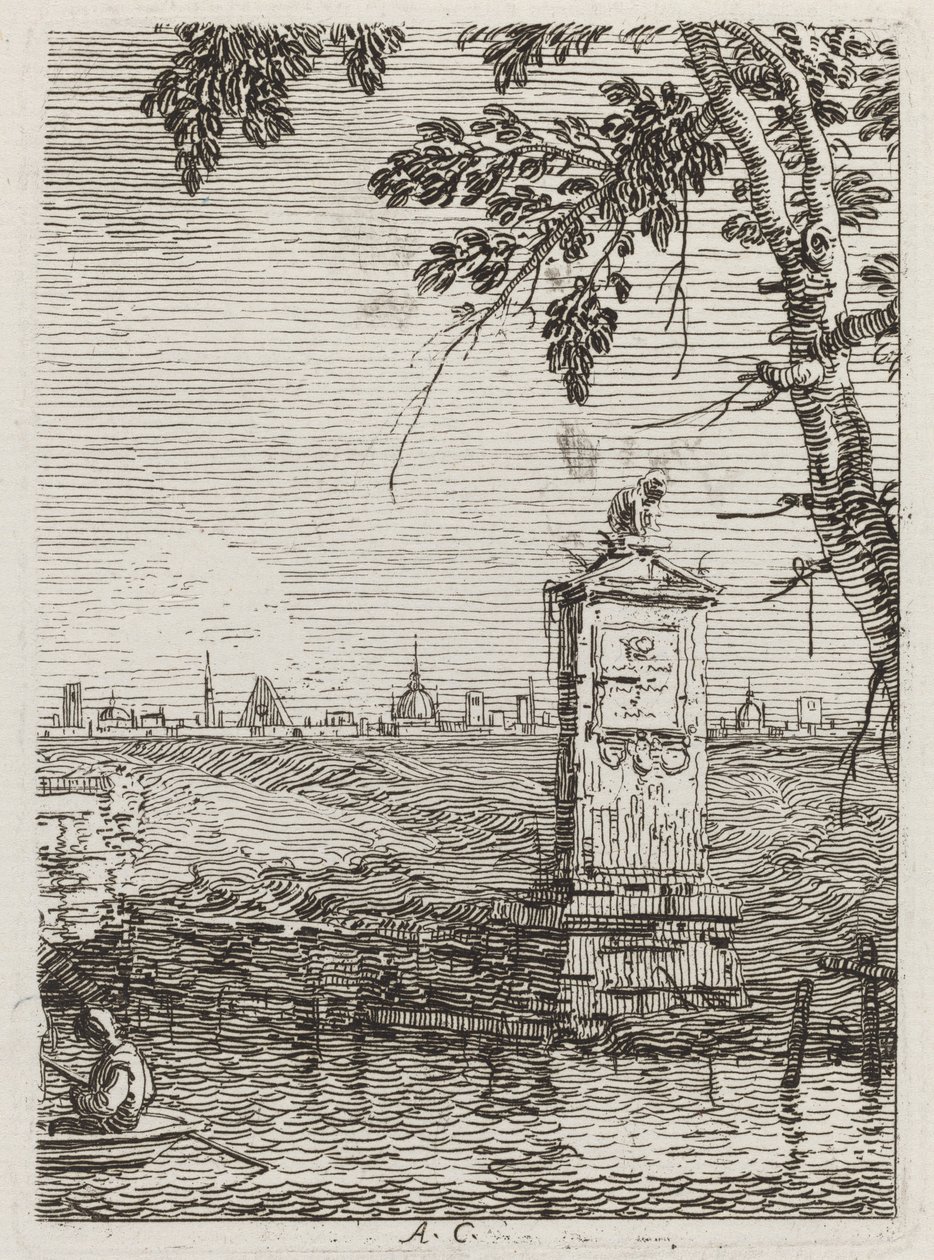 Mały Pomnik [po lewej], ok. 1930 r. 17351746. autorstwa Canaletto