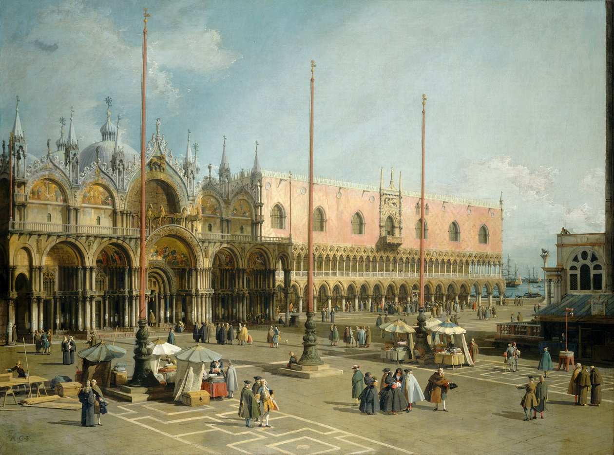 Plac Świętego Marka, Wenecja autorstwa Canaletto