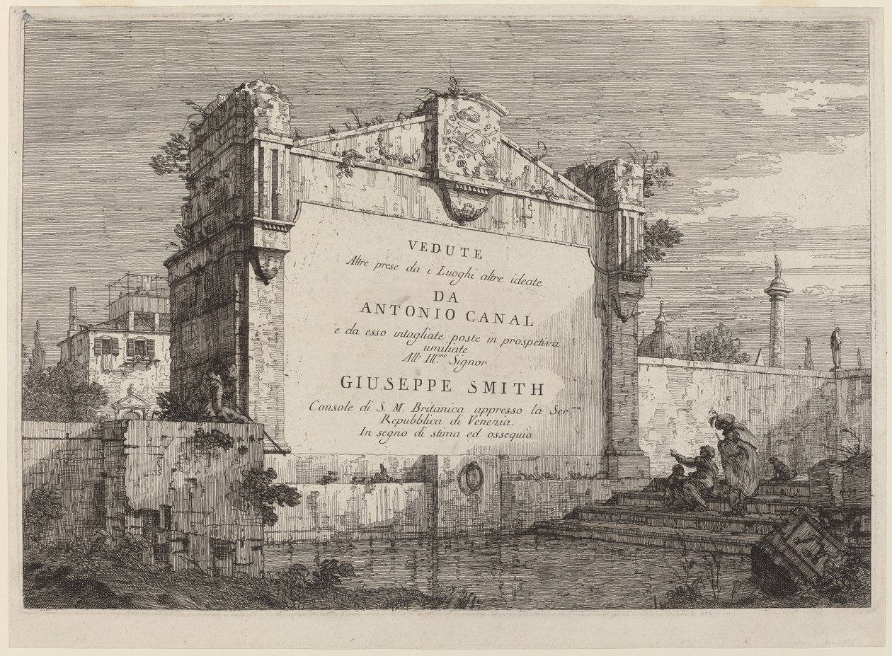 Tabliczka tytułowa, c. 17351746. autorstwa Canaletto