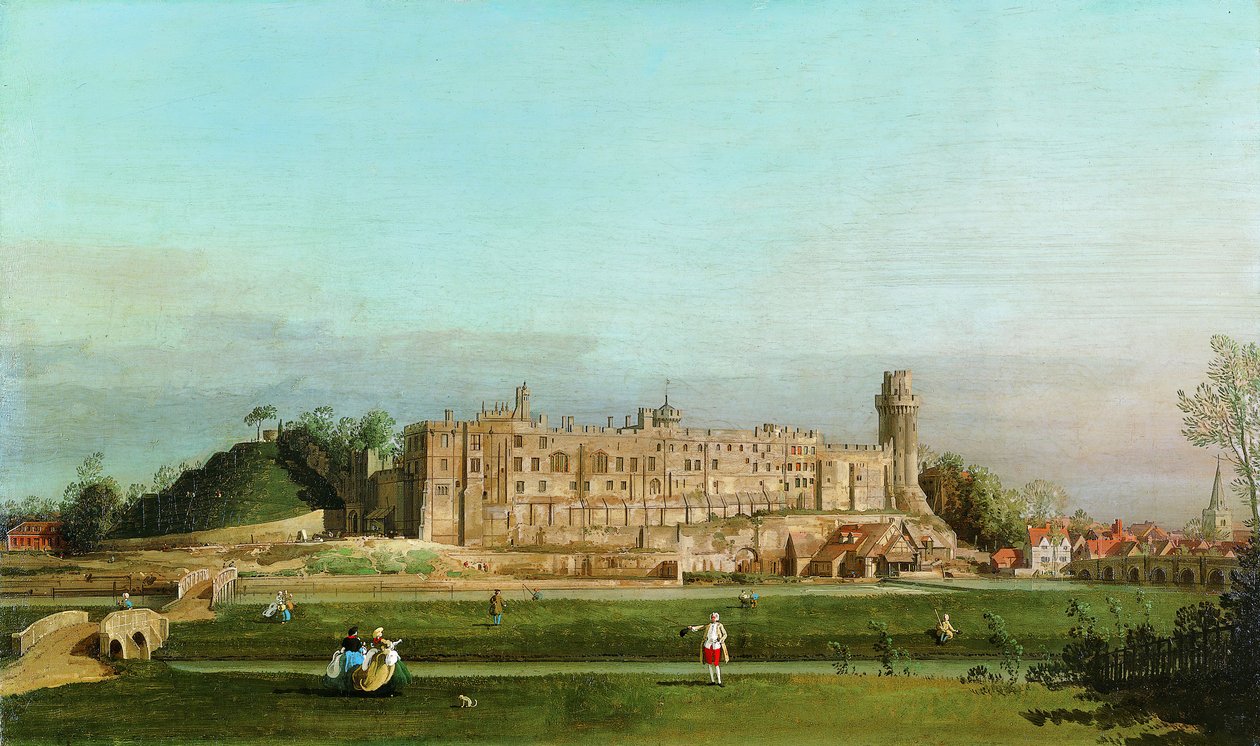 Zamek Warwick, 1748. autorstwa Giovanni Antonio Canal