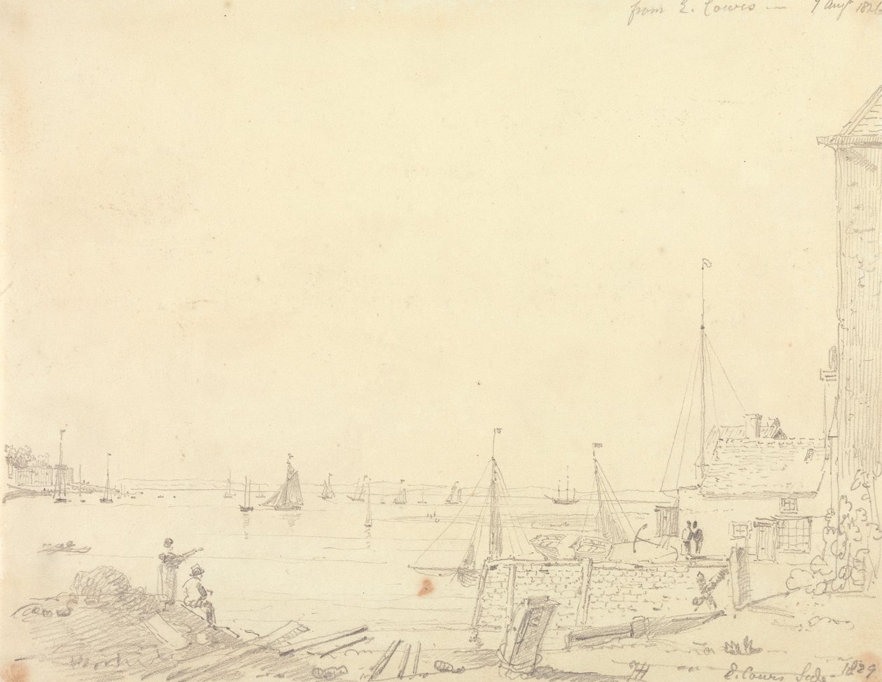 Z East Cowes, 7 sierpnia 1826 autorstwa Capt. Thomas Hastings