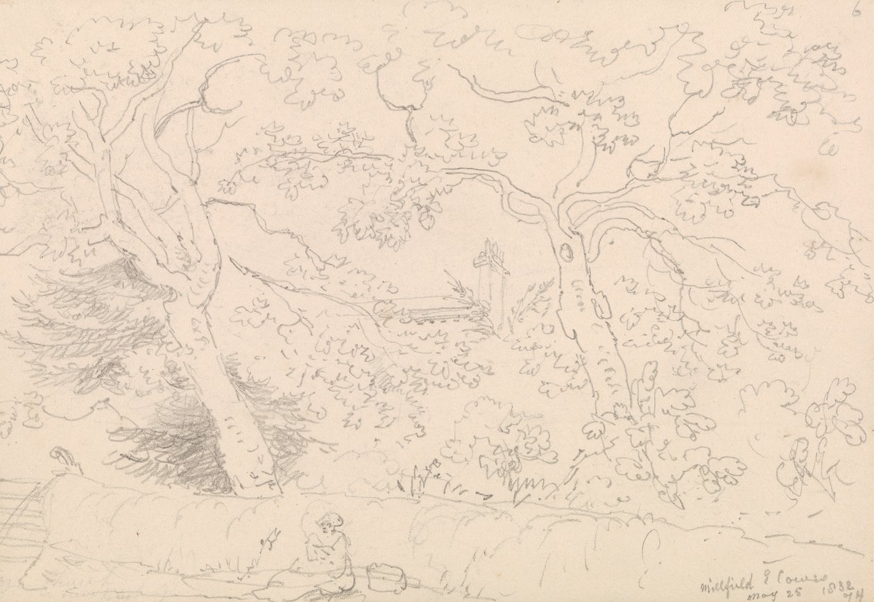 Millfield, East Cowes, 25 maja 1832 autorstwa Capt. Thomas Hastings
