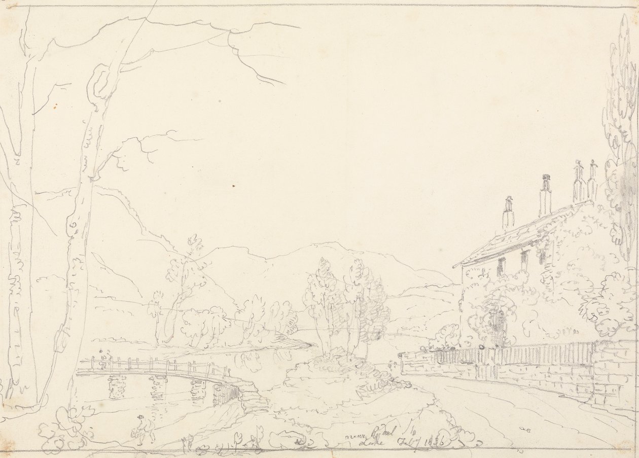Nad jeziorem Rydal, 10 lutego 1836 r autorstwa Capt. Thomas Hastings
