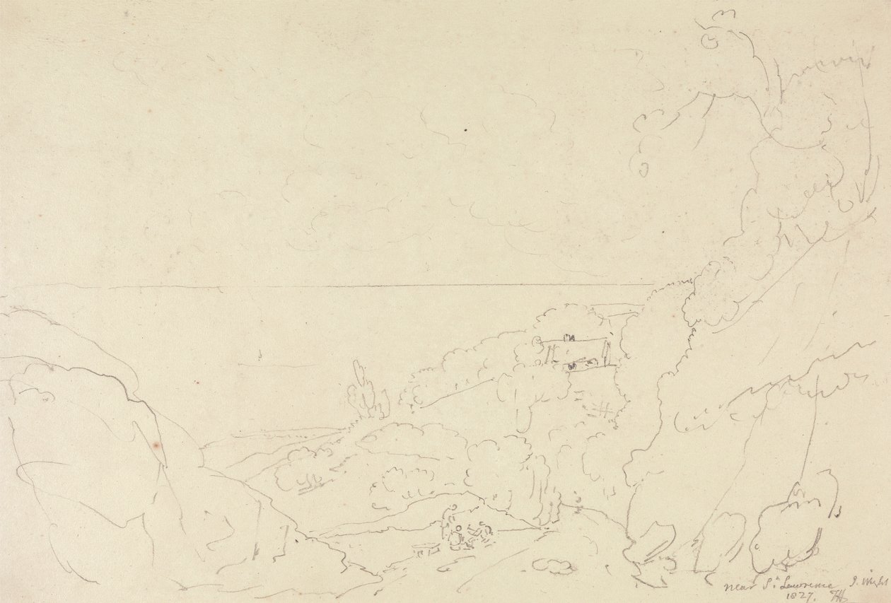 W pobliżu Saint Lawrence, Isle of Wight autorstwa Capt. Thomas Hastings