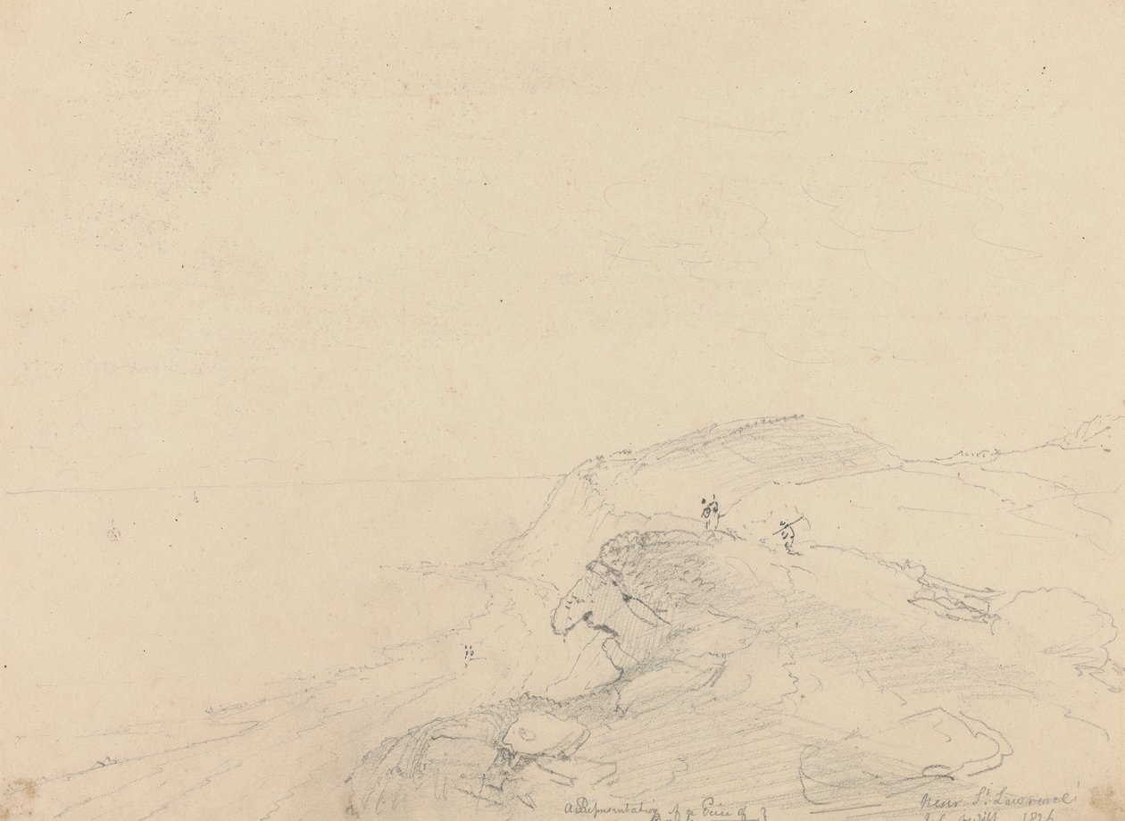 W pobliżu Saint Lawrence, Isle of Wight autorstwa Capt. Thomas Hastings