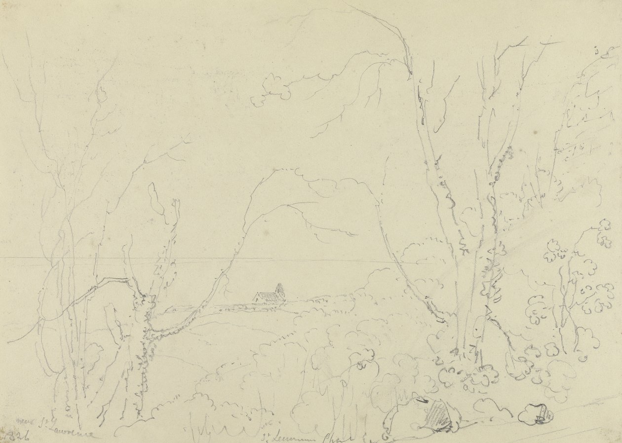 W pobliżu Saint Lawrence, Isle of Wight autorstwa Capt. Thomas Hastings