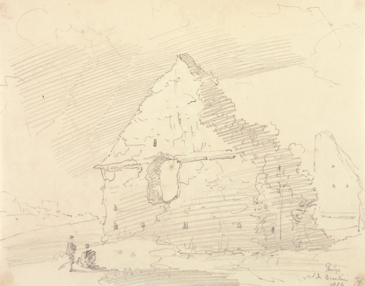 Ruiny w Beaulieu autorstwa Capt. Thomas Hastings