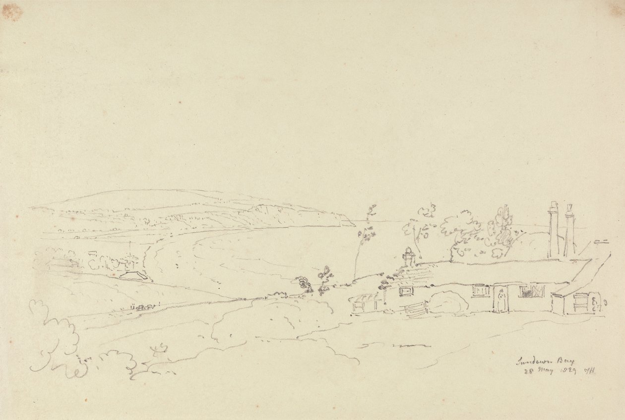 Sandown Bay, Ilha de Wight polonês autorstwa Capt. Thomas Hastings