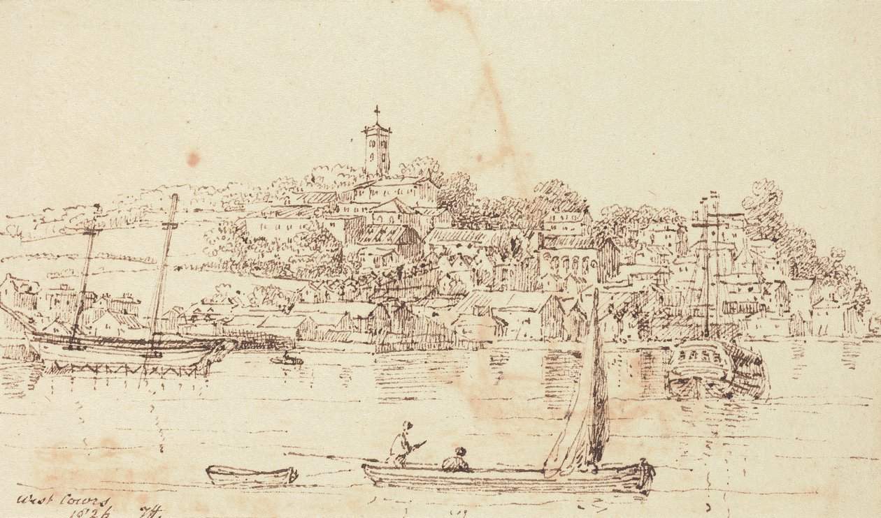 West Cowes, wyspa Wight autorstwa Capt. Thomas Hastings