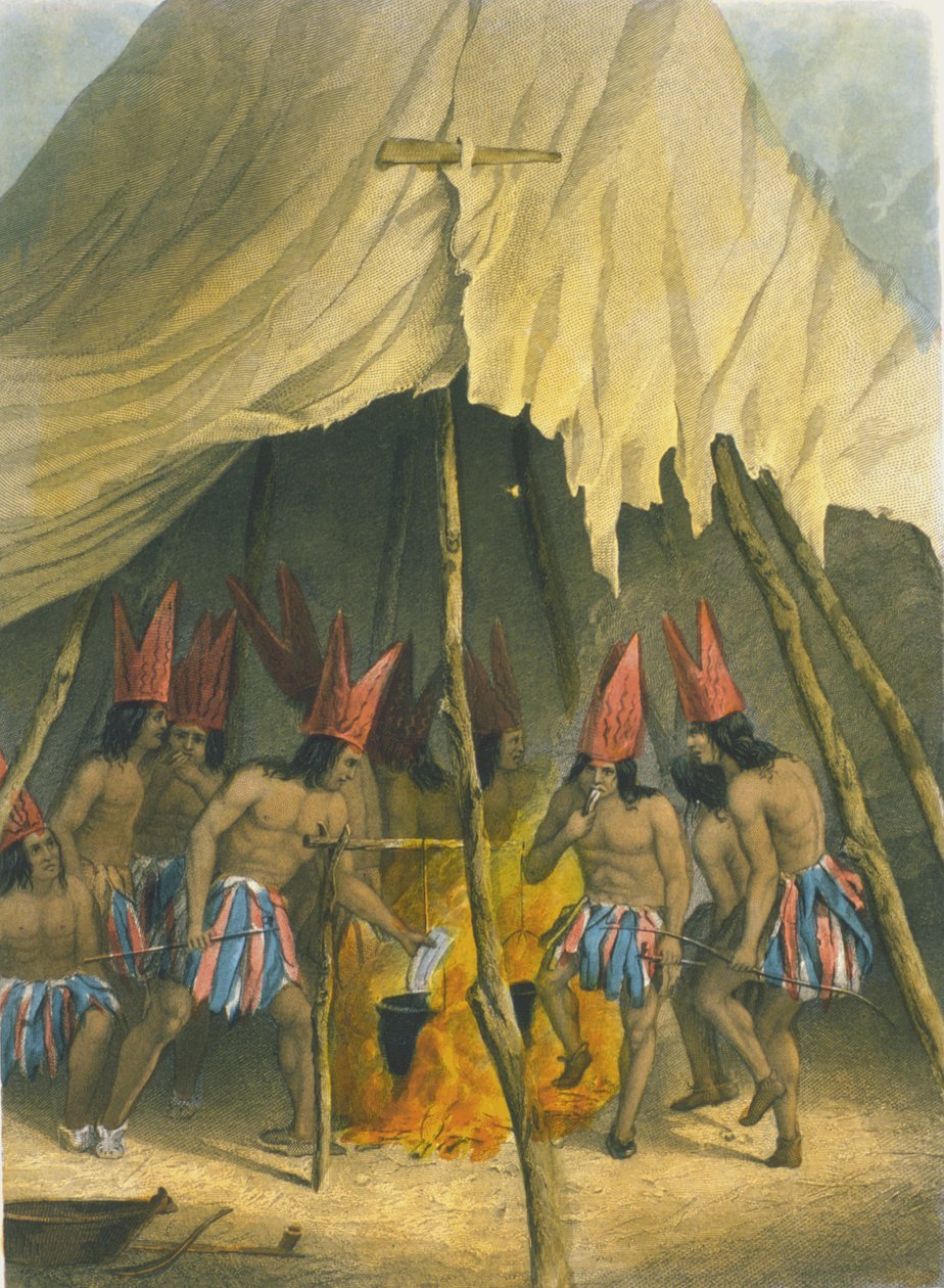 Taniec do olbrzyma, 1853 autorstwa Captain Seth Eastman