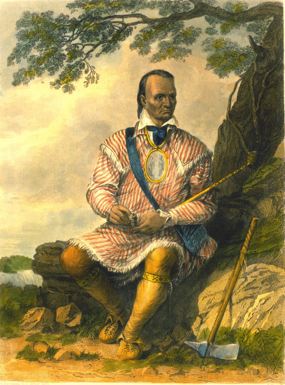 Red Jacket, wódz Seneków, 1853 r. autorstwa Captain Seth Eastman