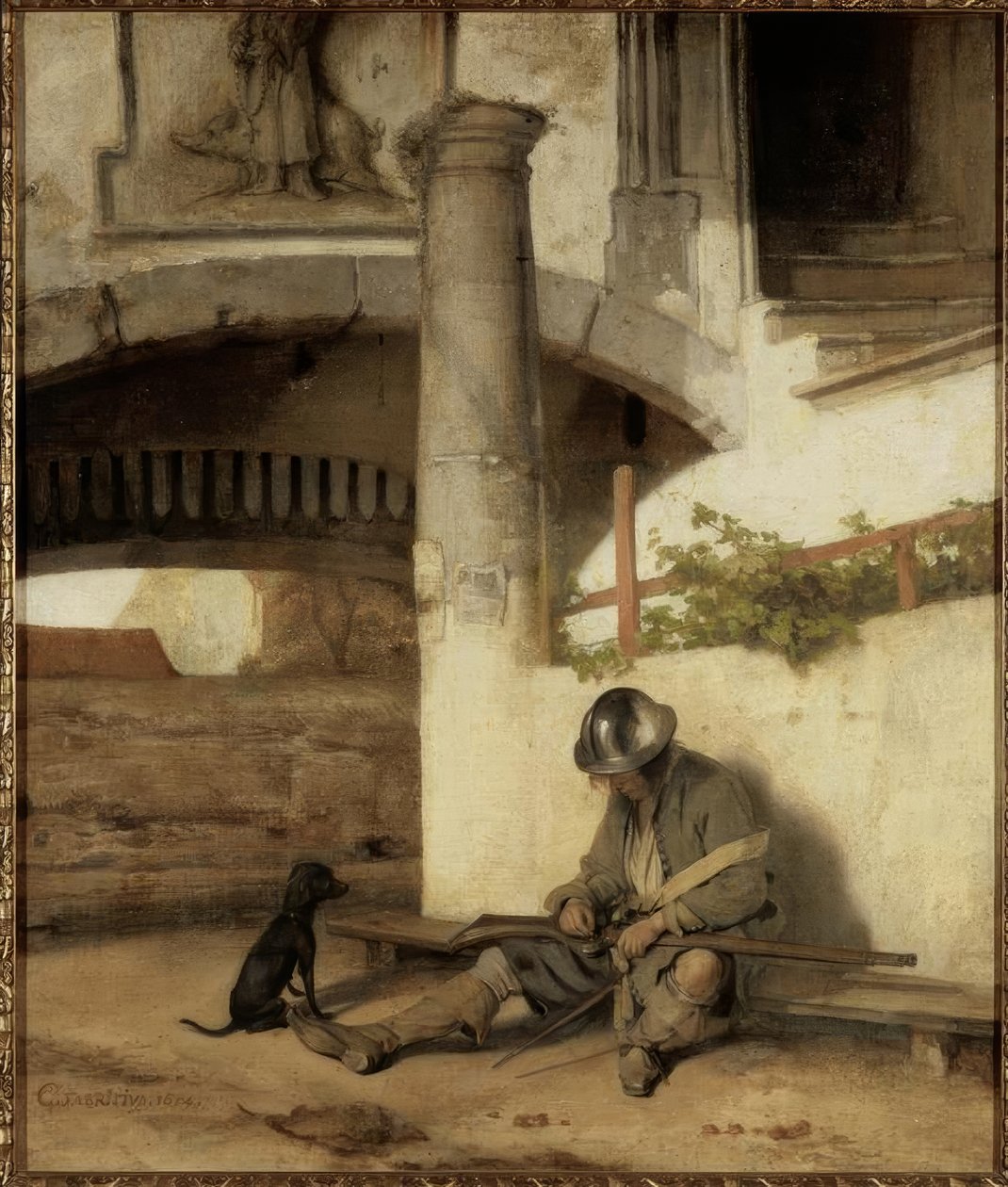 Strażnik bramy autorstwa Carel Fabritius