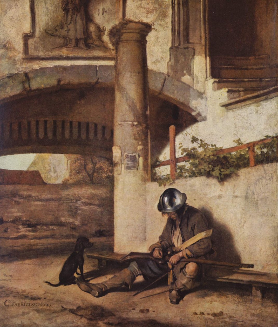 Holenderski: Strażnik bramy autorstwa Carel Fabritius