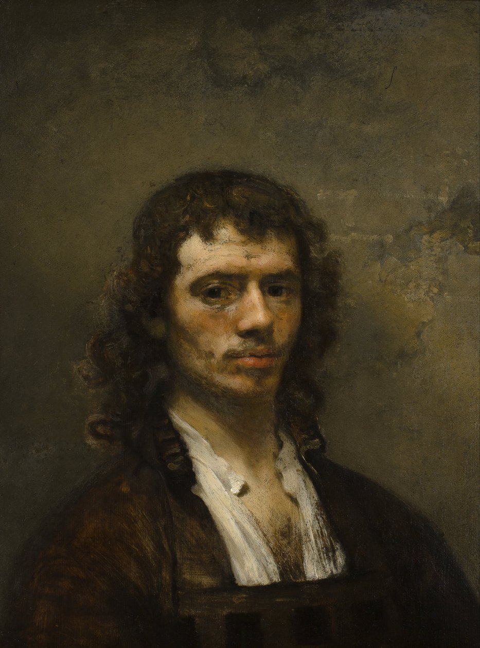 Autoportret, ok. 1645 (olej na płycie) autorstwa Carel Fabritius