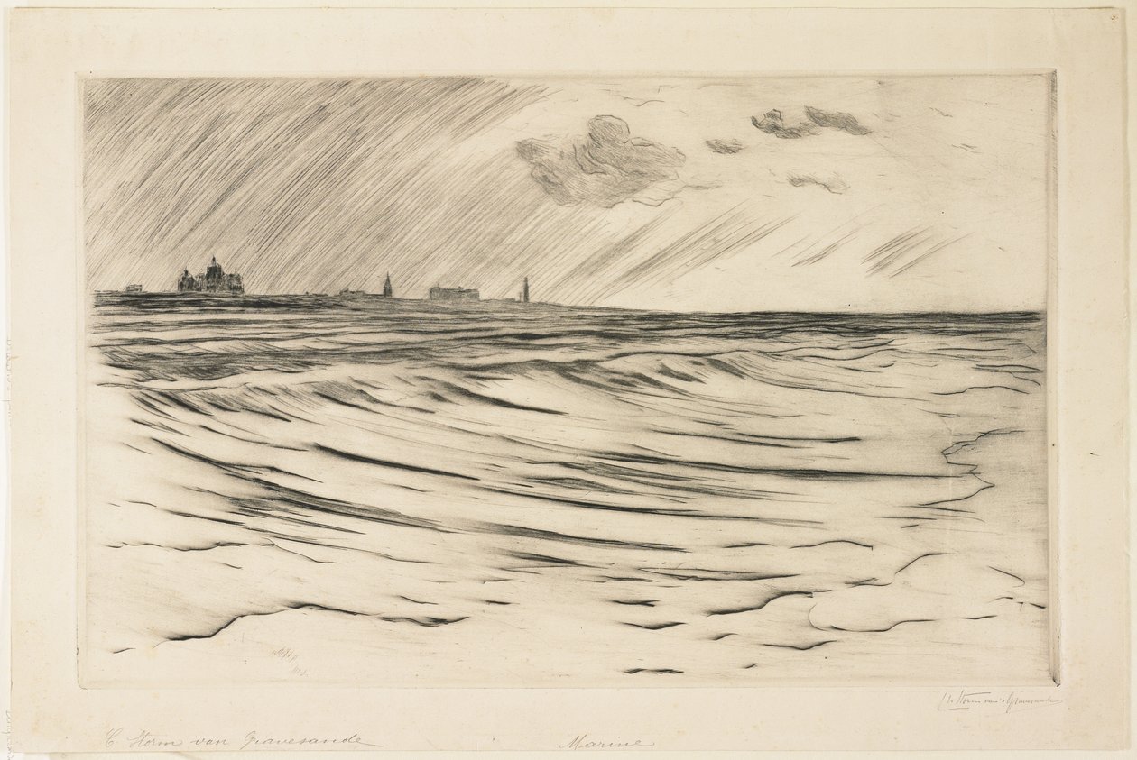 Surf morski autorstwa Carel Nicolaas Storm van 
