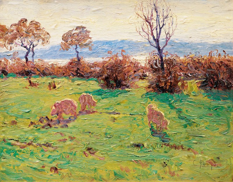 Świnie na załamaniu autorstwa Carl Arp