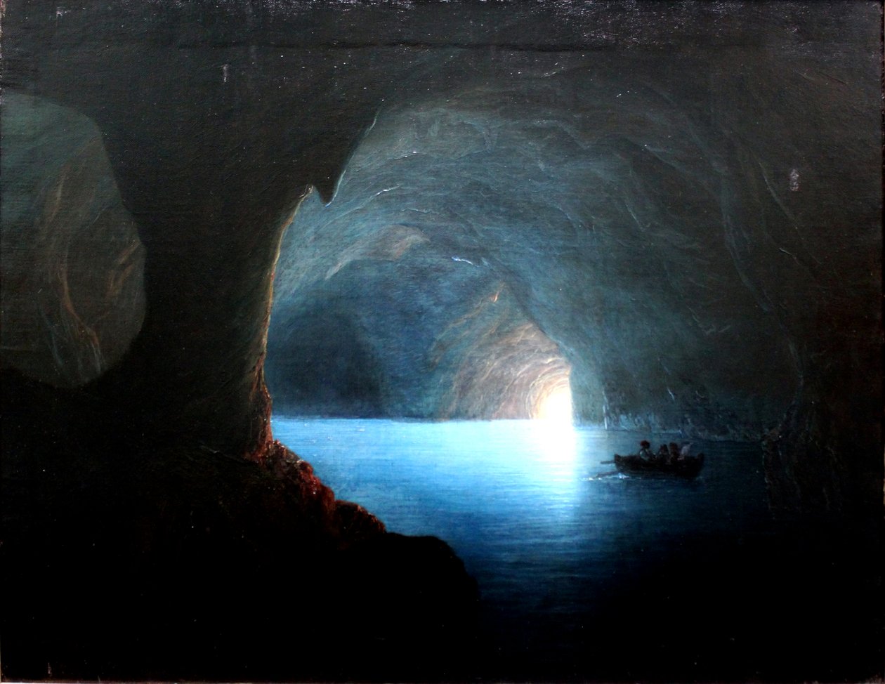 Błękitna Grota na Capri autorstwa Carl Friedrich Seiffert