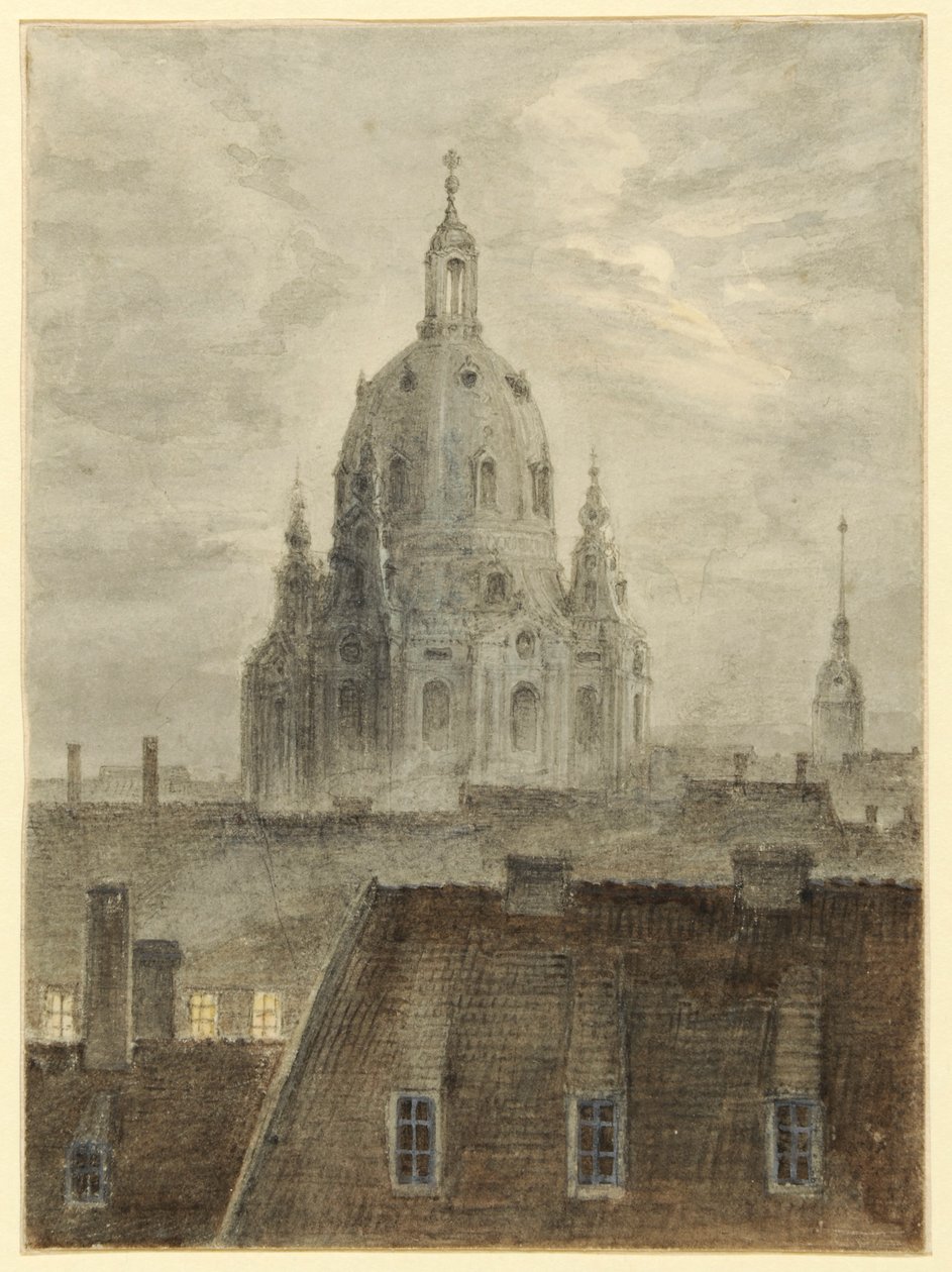 Frauenkirche w Dreźnie autorstwa Carl Gustav Carus