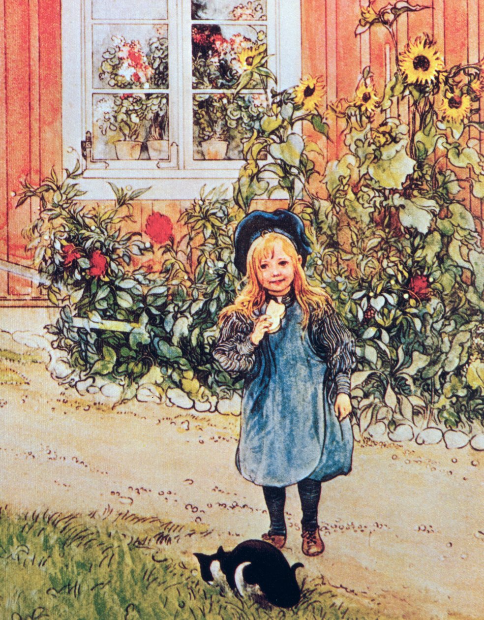 Brita ze Słonecznikami autorstwa Carl Larsson