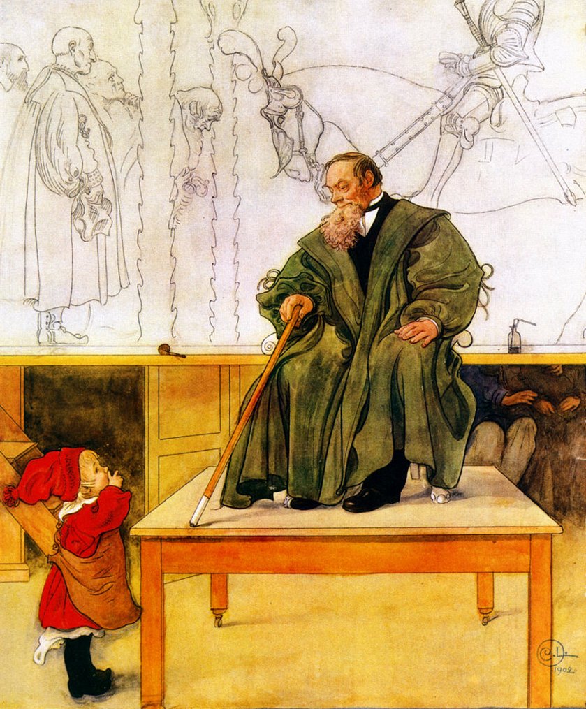 Dziadek i Esbjörn autorstwa Carl Larsson