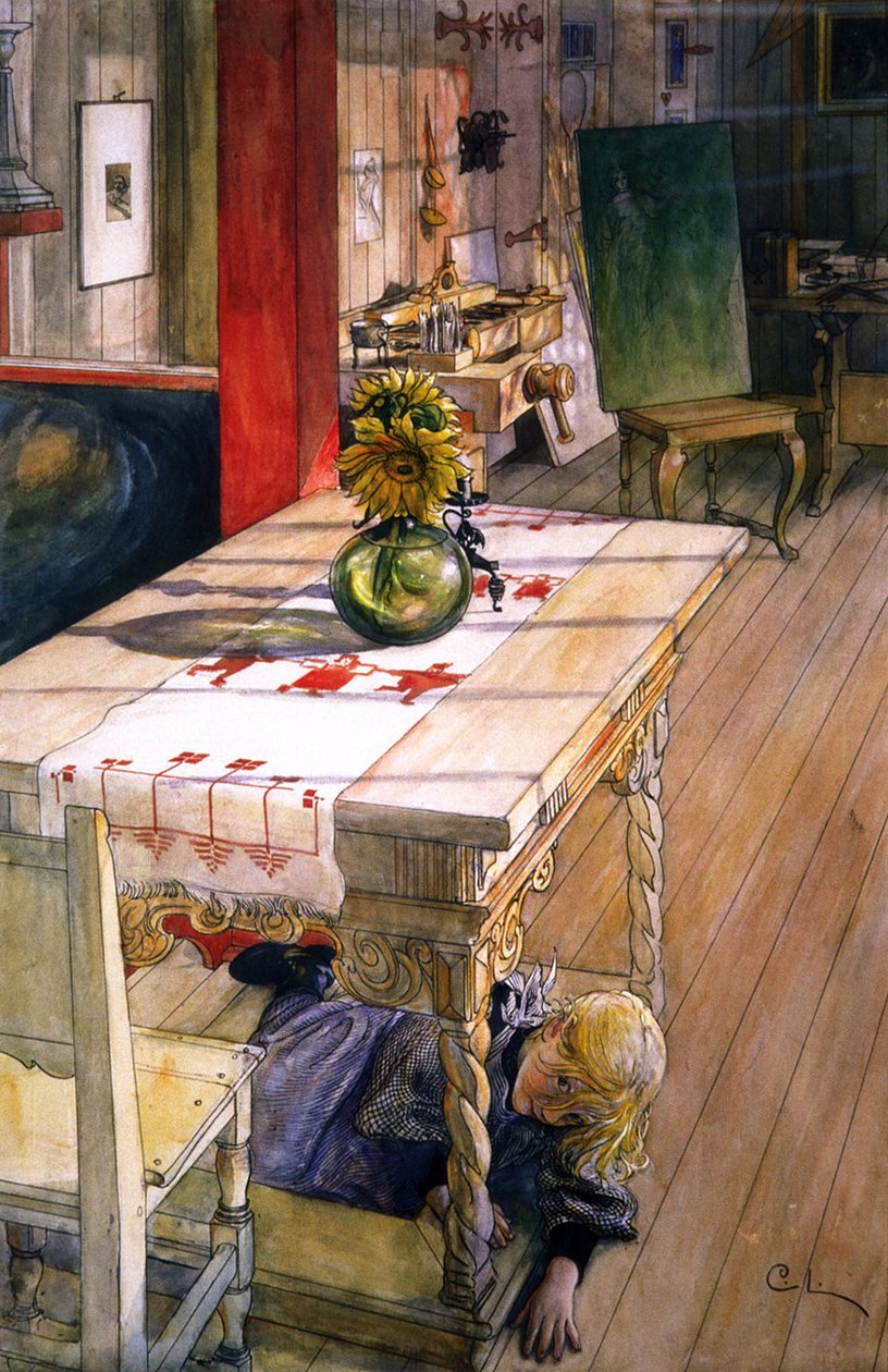 Zabawa w chowanego autorstwa Carl Larsson