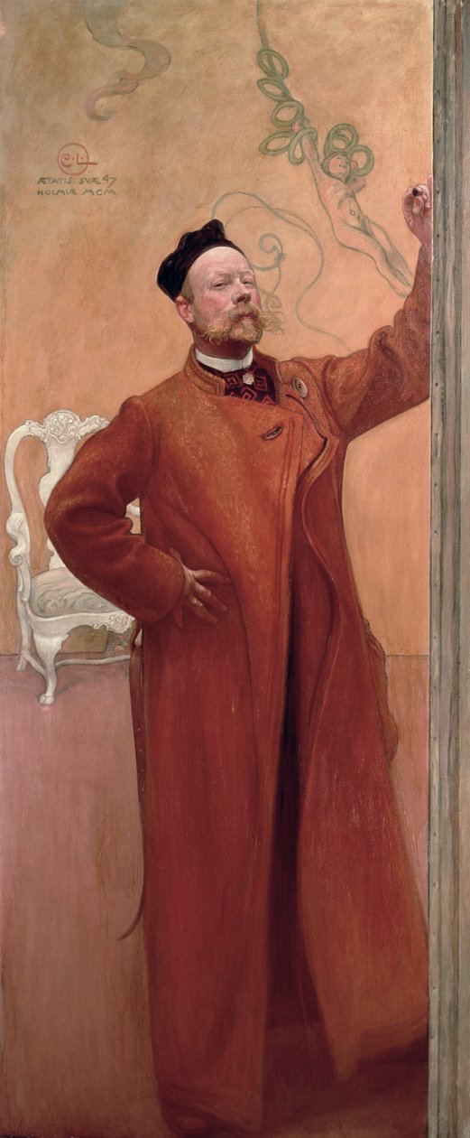 Przed lustrem: Autoportret, 1900 autorstwa Carl Larsson