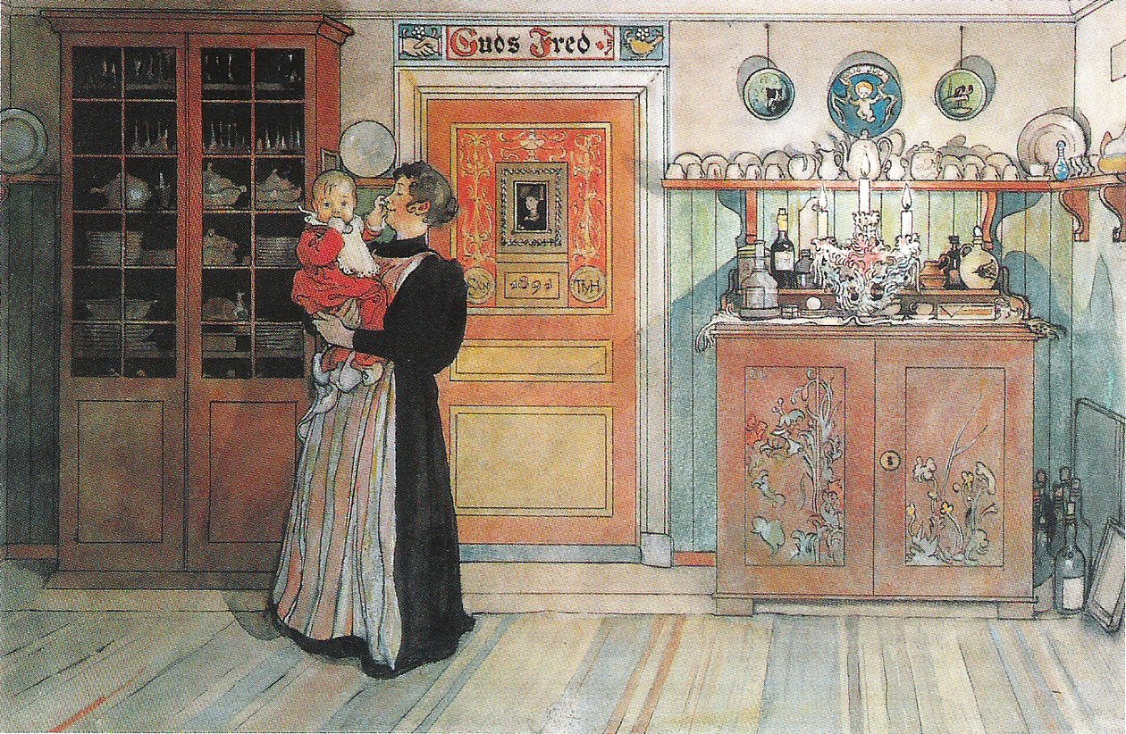 Między Bożym Narodzeniem a Nowym Rokiem autorstwa Carl Larsson