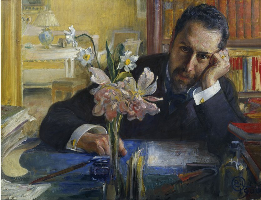 Oscar Levertin autorstwa Carl Larsson