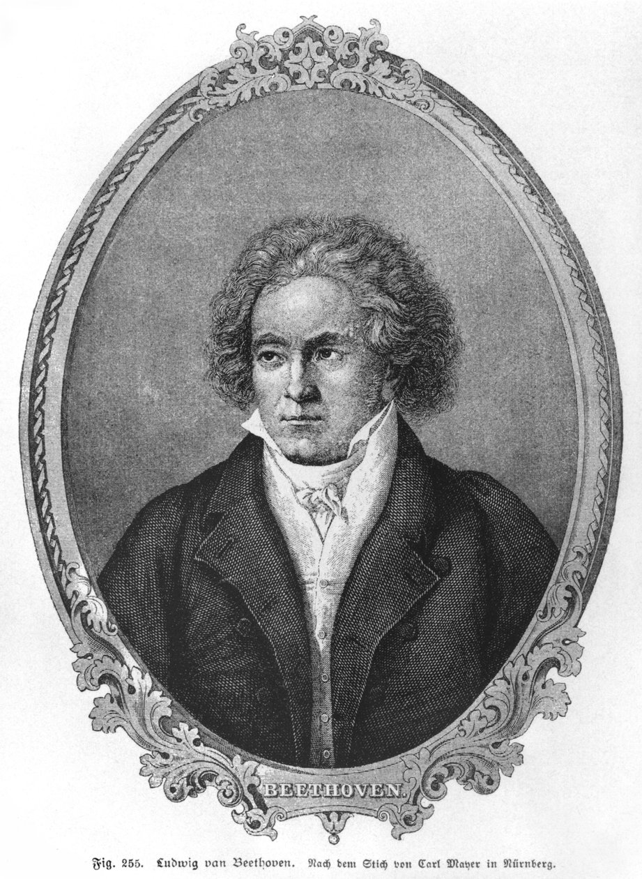 Ludwig van Beethoven (1770-1827) autorstwa Carl Mayer