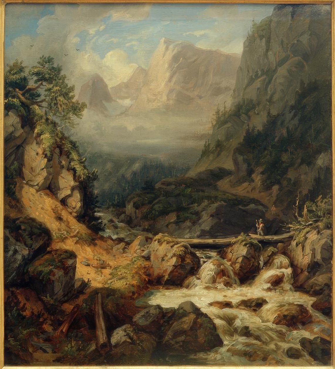 C.Morgenstern, Waldbachstrub niedaleko Hallstatt autorstwa Carl Morgenstern