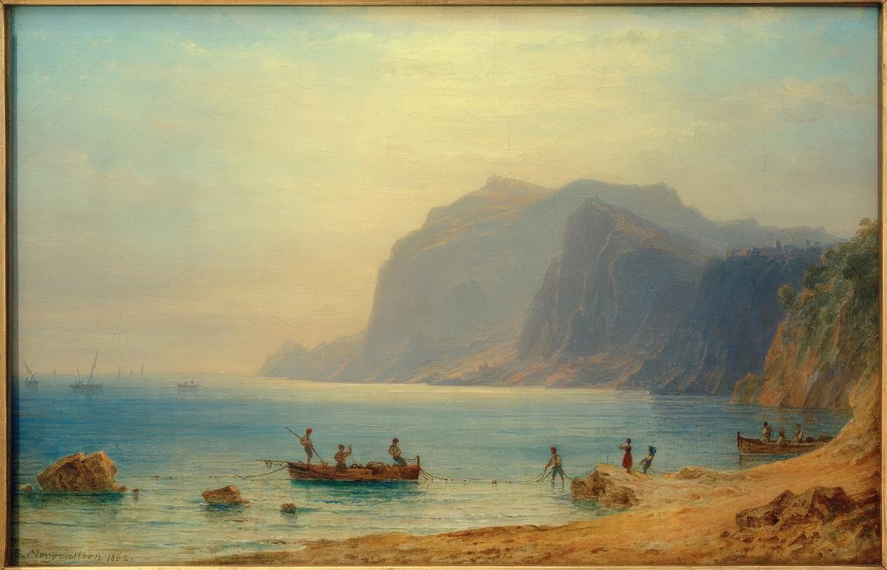 C. Morgenstern, wybrzeże Capri autorstwa Carl Morgenstern