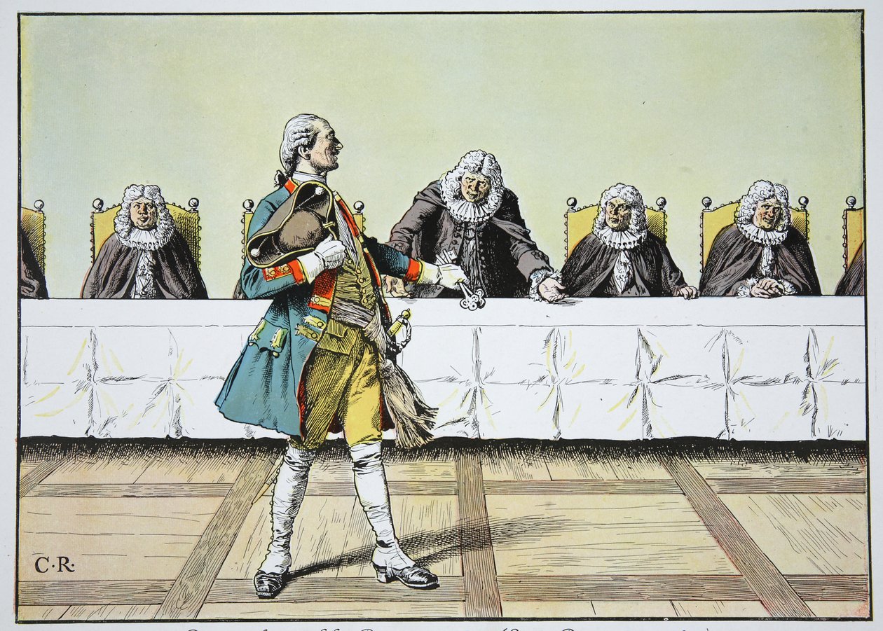 Burgermeister dyplomatyczny, koniec grudnia 1740 autorstwa Carl Röchling