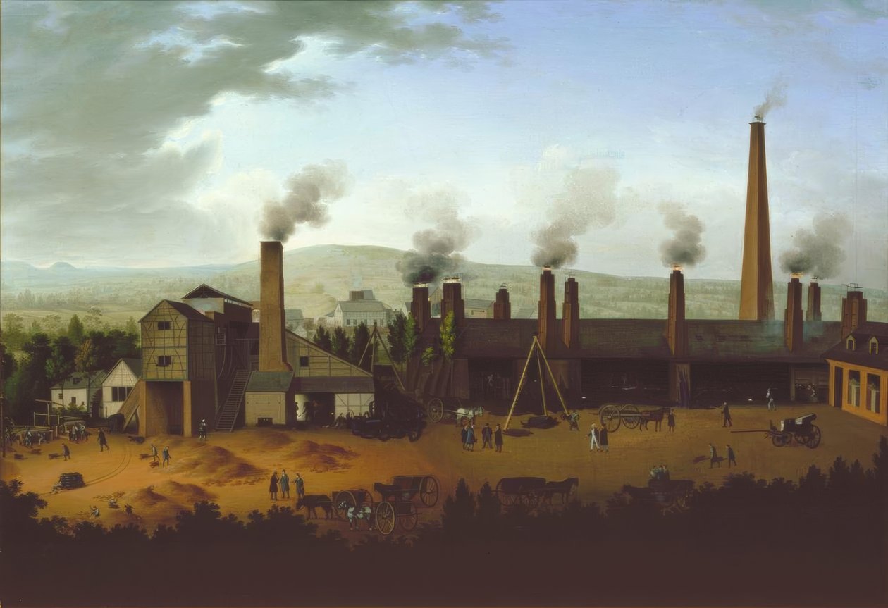 Walcownia Lenndersdorf autorstwa Carl Schütz