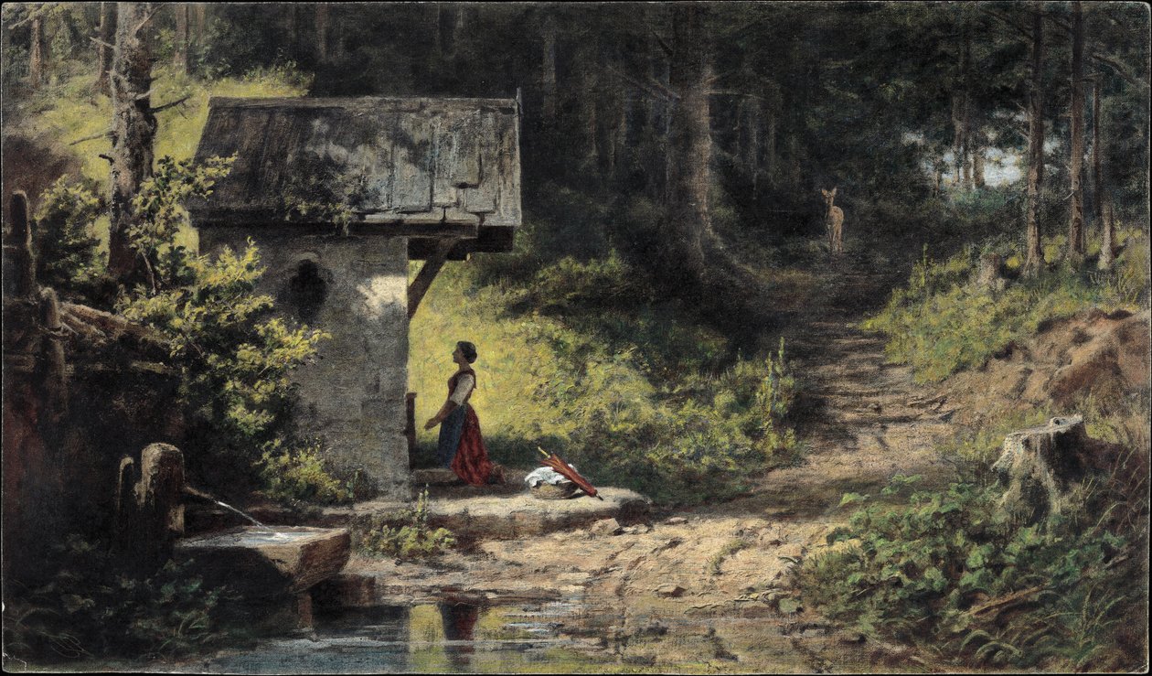 Kaplica w lesie autorstwa Carl Spitzweg