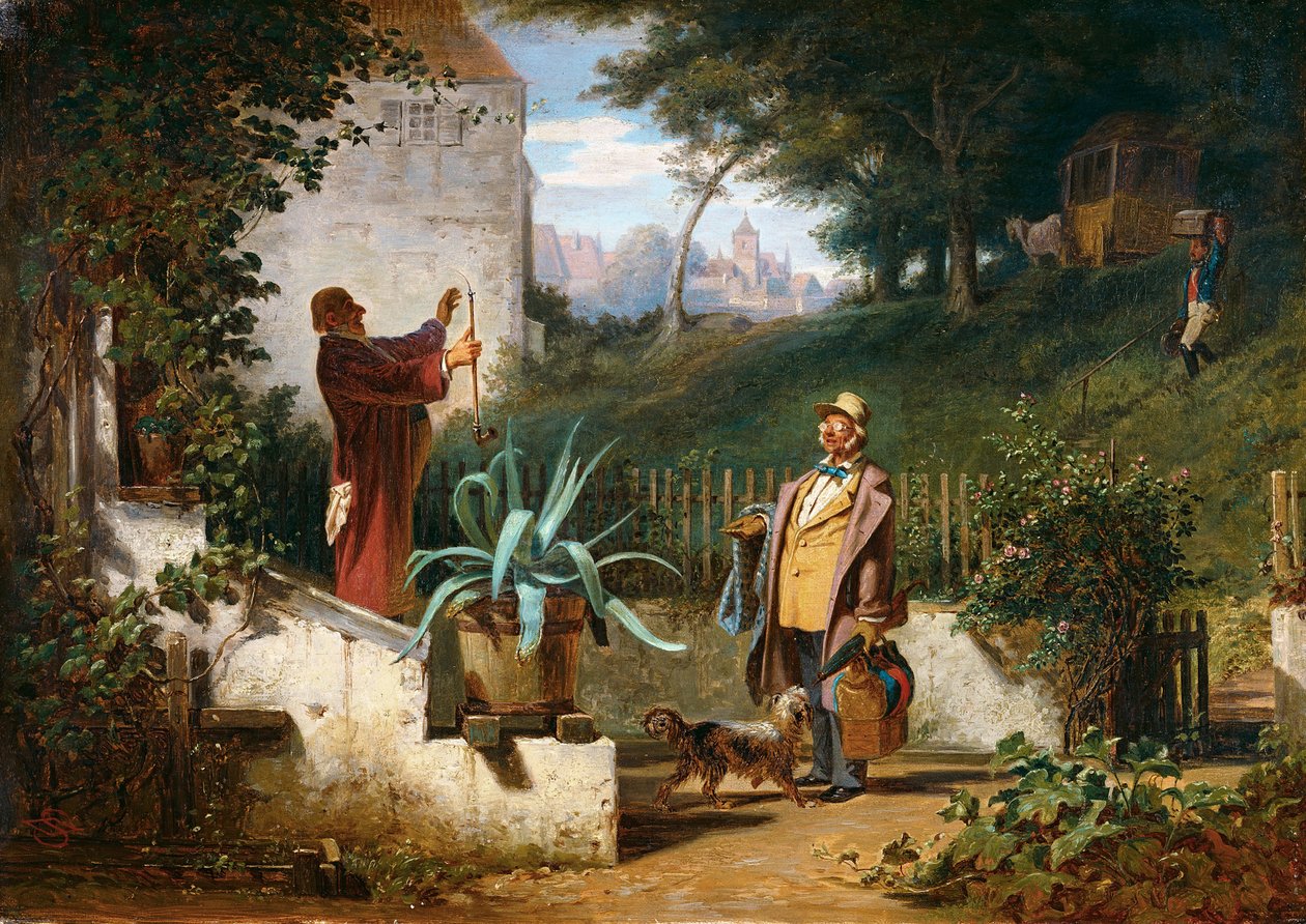 Przyjaciele z dzieciństwa autorstwa Carl Spitzweg