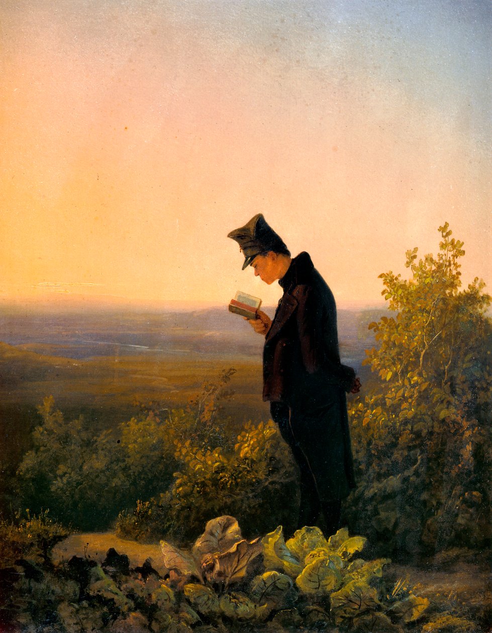 brewiarz wieczorny autorstwa Carl Spitzweg
