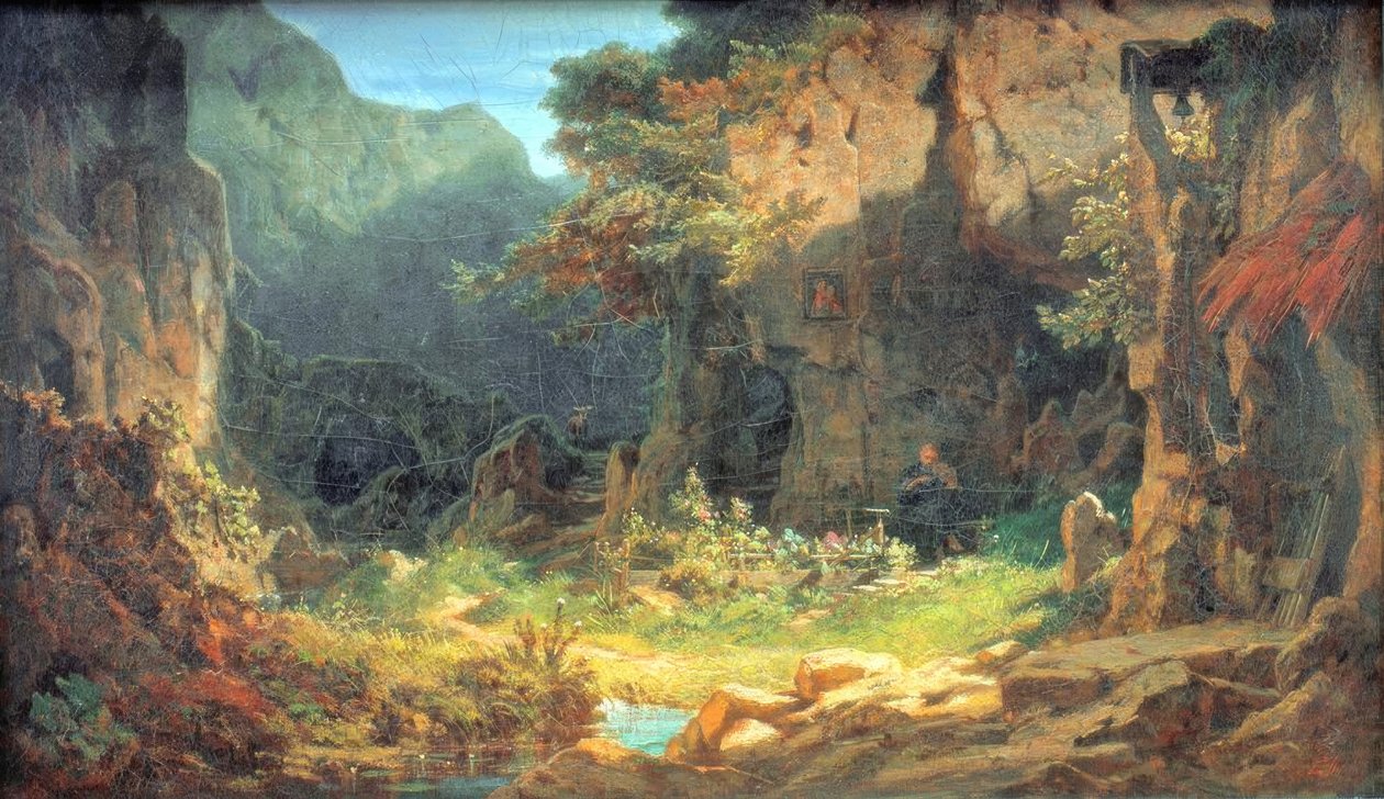 Skrzypce pustelnik autorstwa Carl Spitzweg