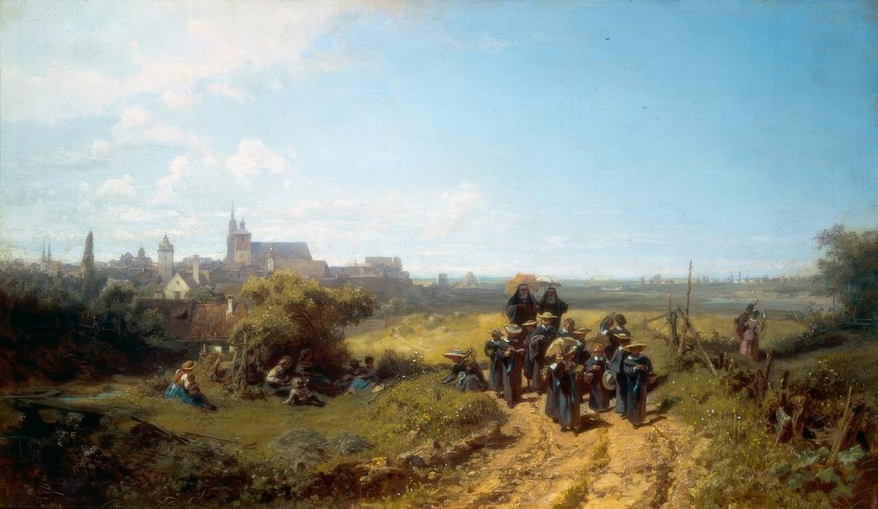 Institutsspaziergang autorstwa Carl Spitzweg