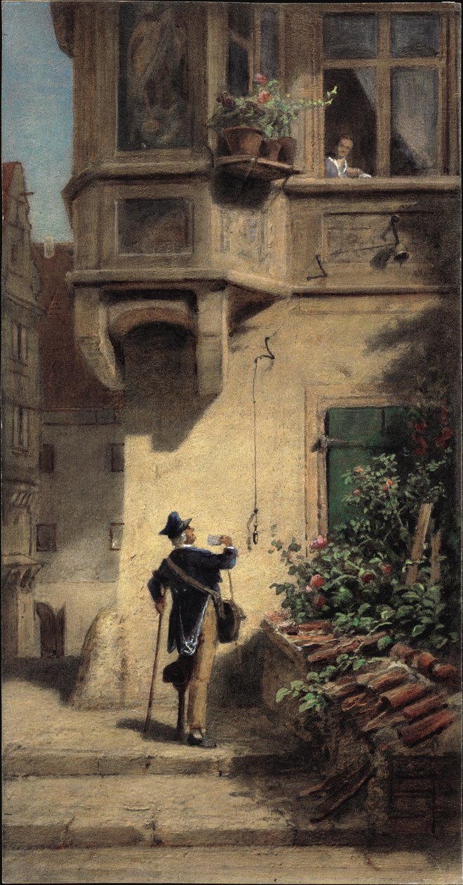 Listonosz autorstwa Carl Spitzweg