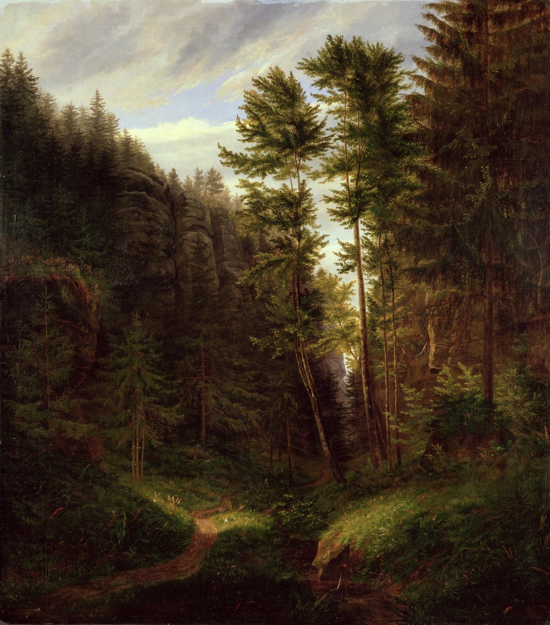 Polana w regionie Uttenwald, 1820 autorstwa Carl Wilhelm Goetzloff