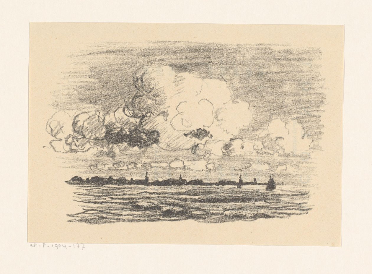 Chmury nad wodą autorstwa Carl August Breitenstein
