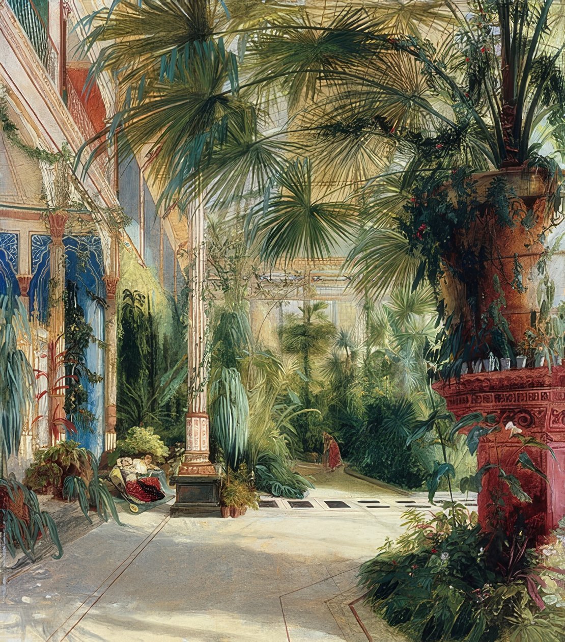 Wnętrze Palmiarni. 1832 autorstwa Carl Blechen